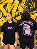 Big Bad Granny Wolf: Heavy Tee - Pink