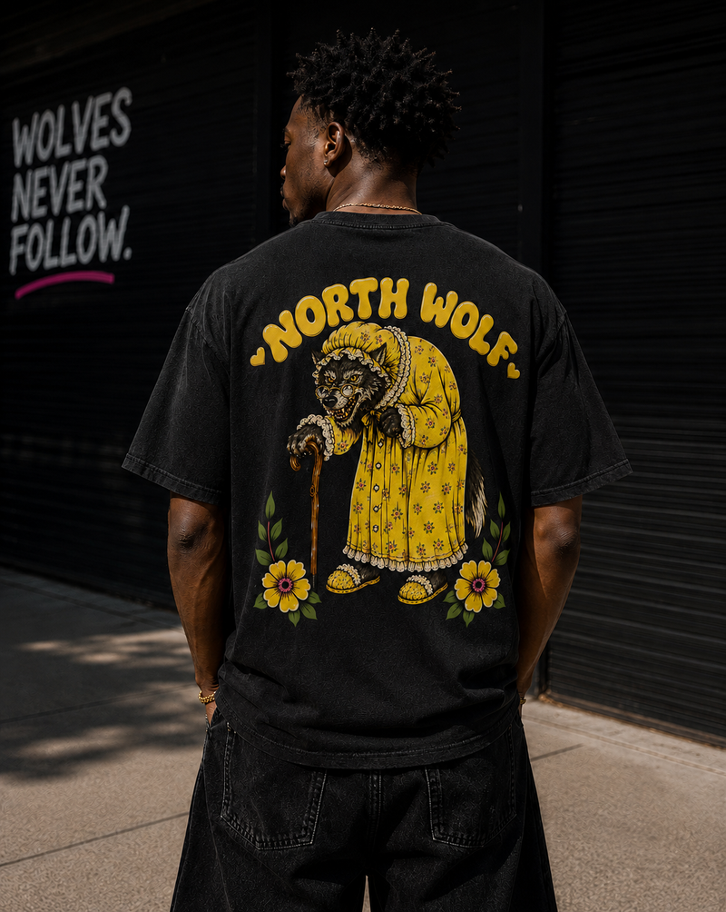 Big Bag Granny Heavy Tee- Yellow