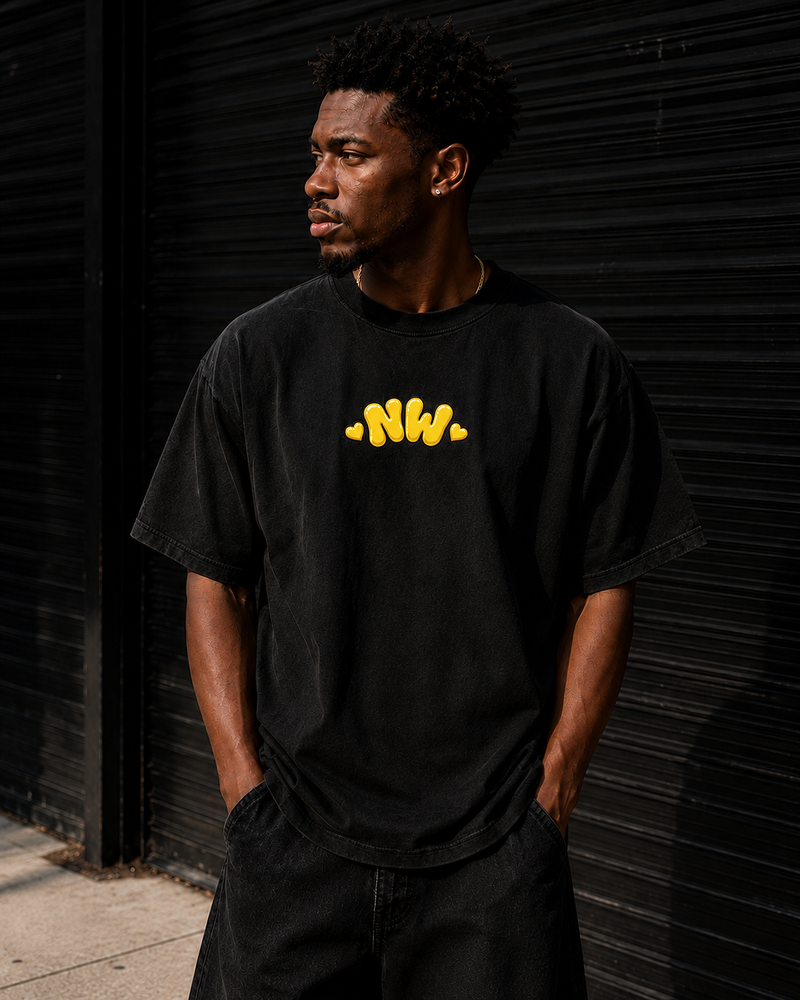 Big Bag Granny Heavy Tee- Yellow